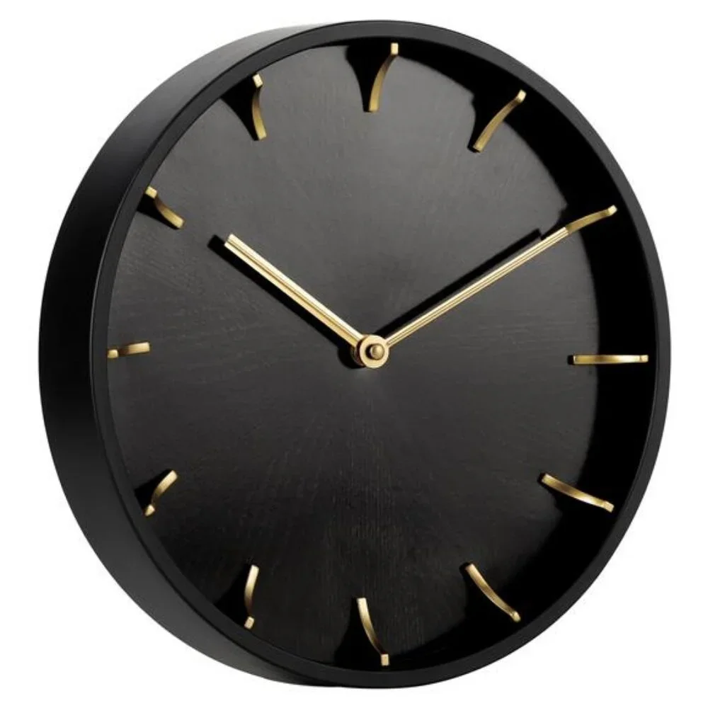 Better Homes & Gardens 11.5 Quartz Battery Modern Woodgrain Indoor Wall Clock